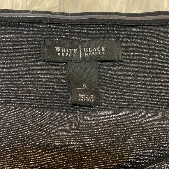 WHBM Off-Shoulder Top with Button Detail - Picture 3 of 5